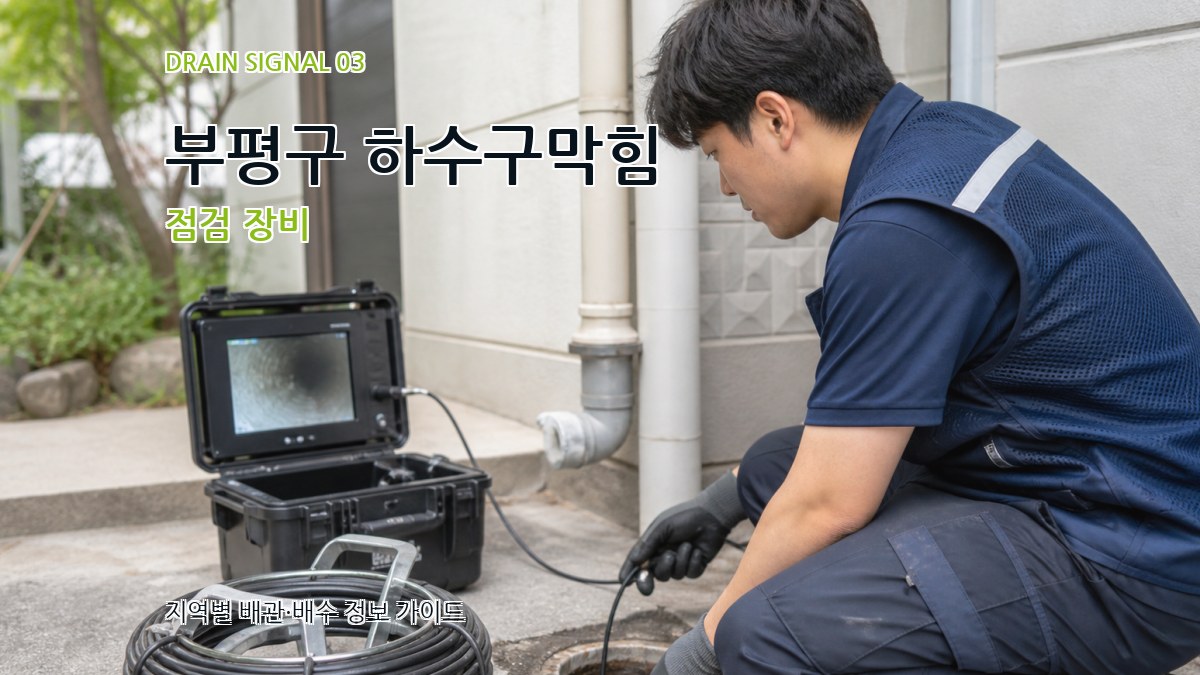 부평구 하수구막힘 점검 장비