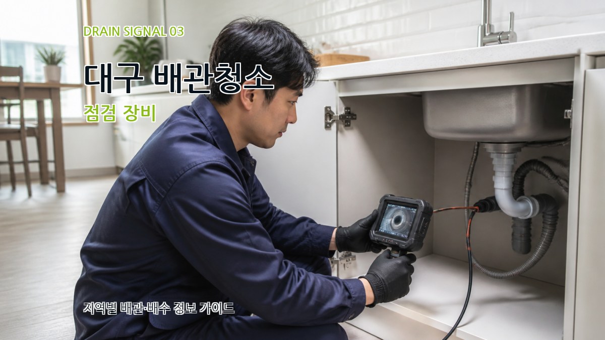 대구 배관청소 점검 장비