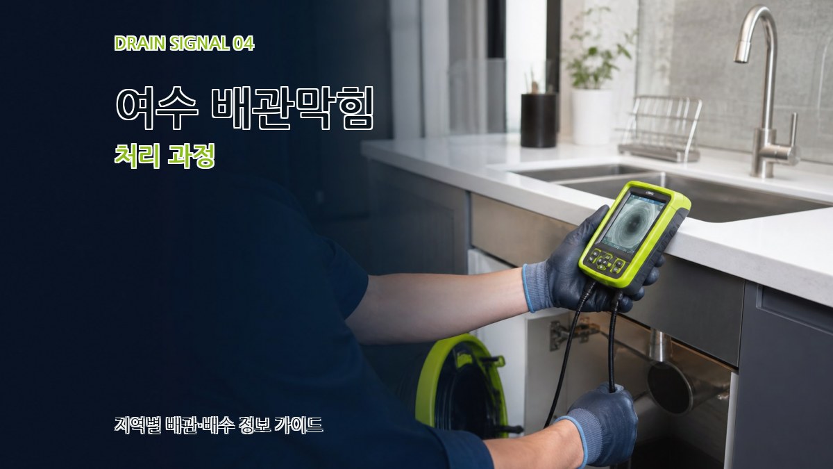 여수 배관막힘 처리 과정