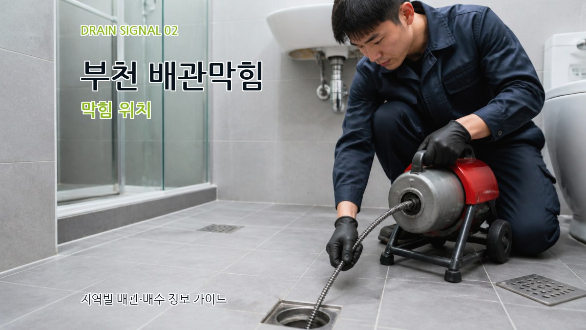 부천 배관막힘 막힘 위치