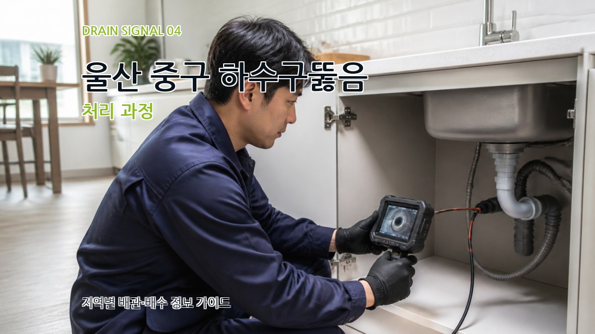 울산 중구 하수구뚫음 처리 과정