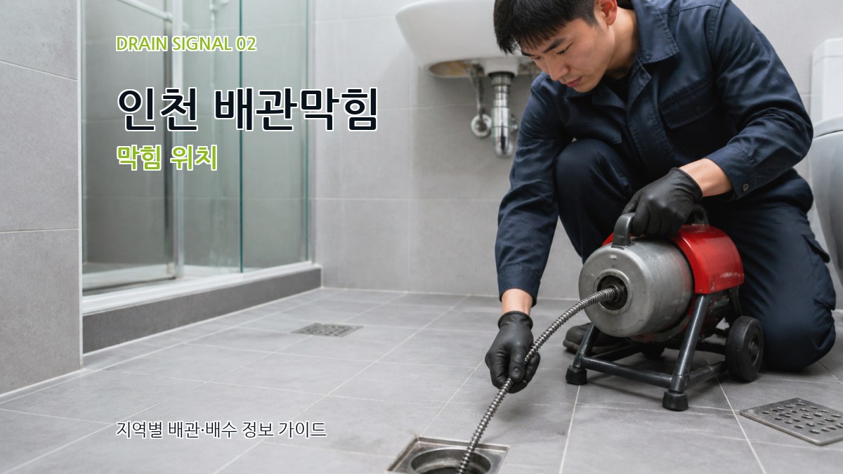 인천 배관막힘 막힘 위치
