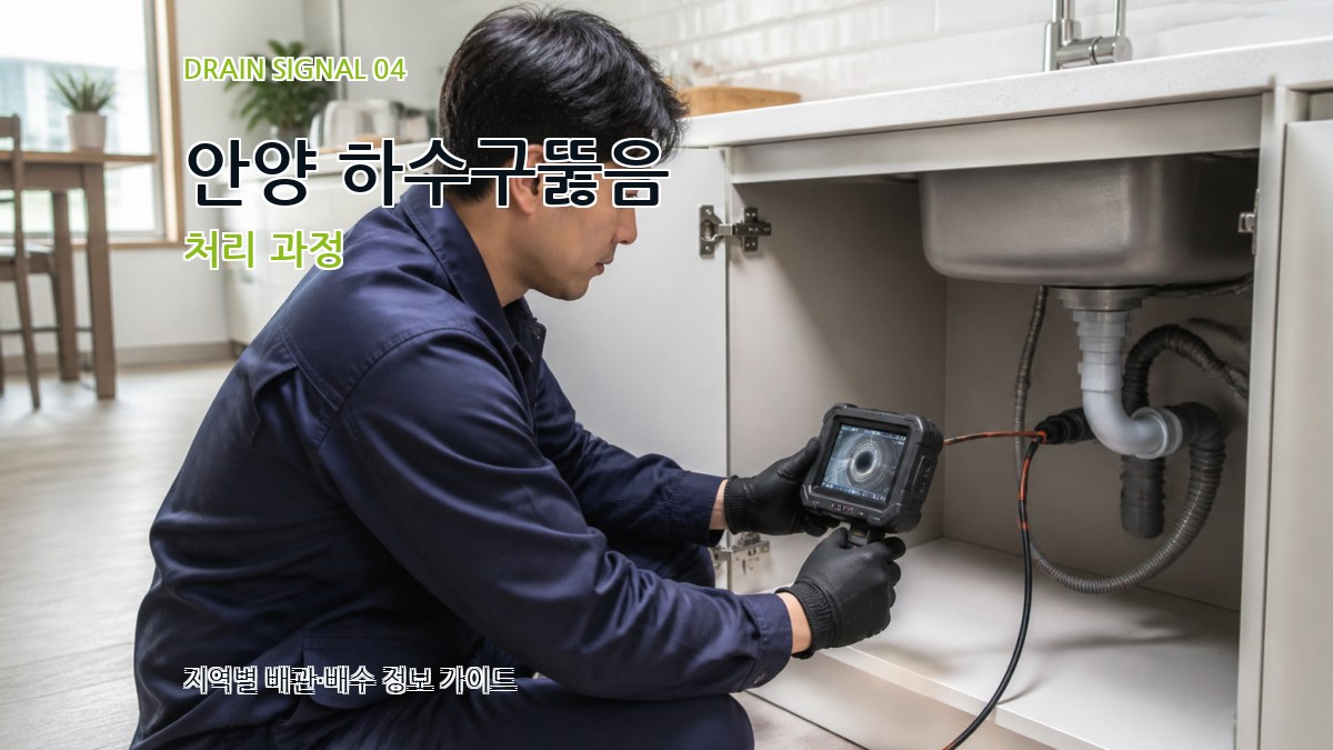 안양 하수구뚫음 처리 과정