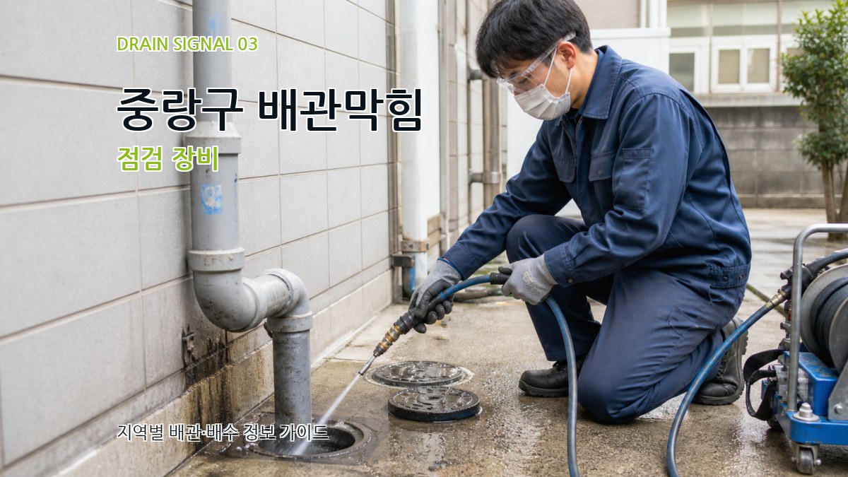 중랑구 배관막힘 점검 장비