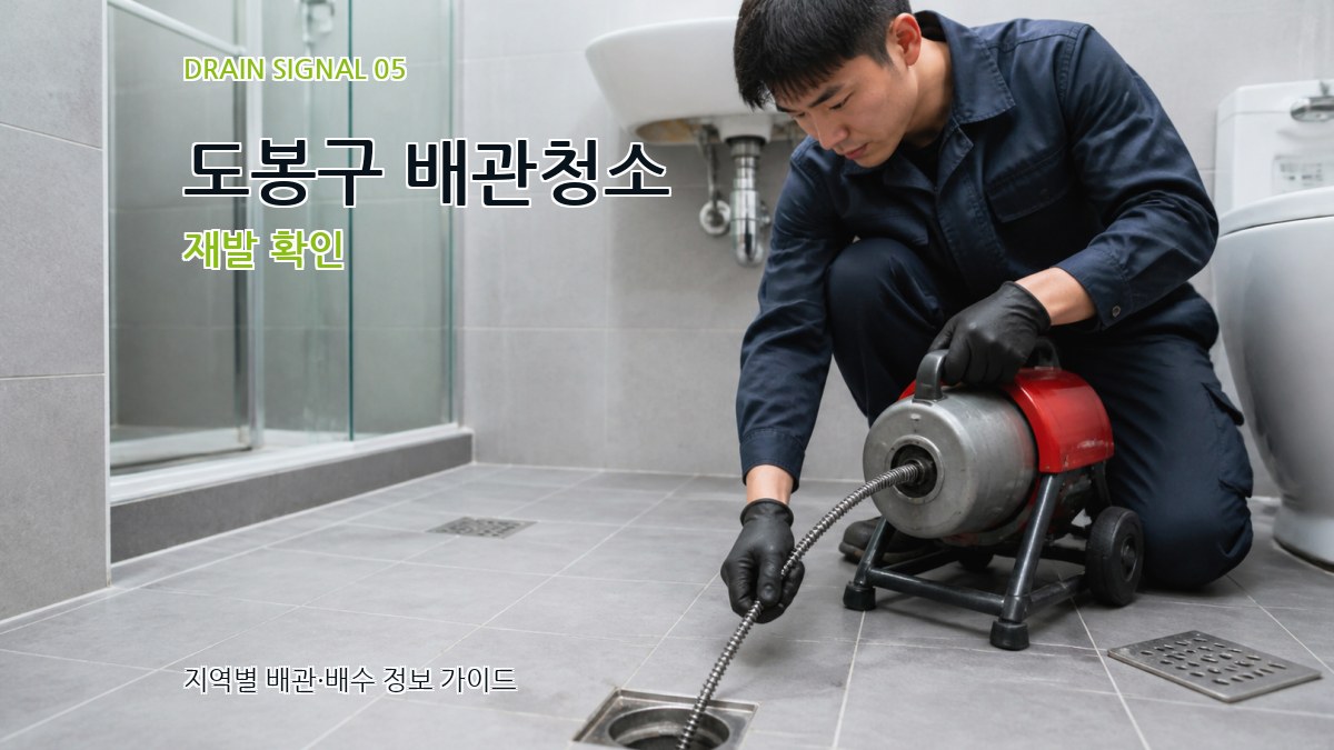 도봉구 배관청소 재발 확인