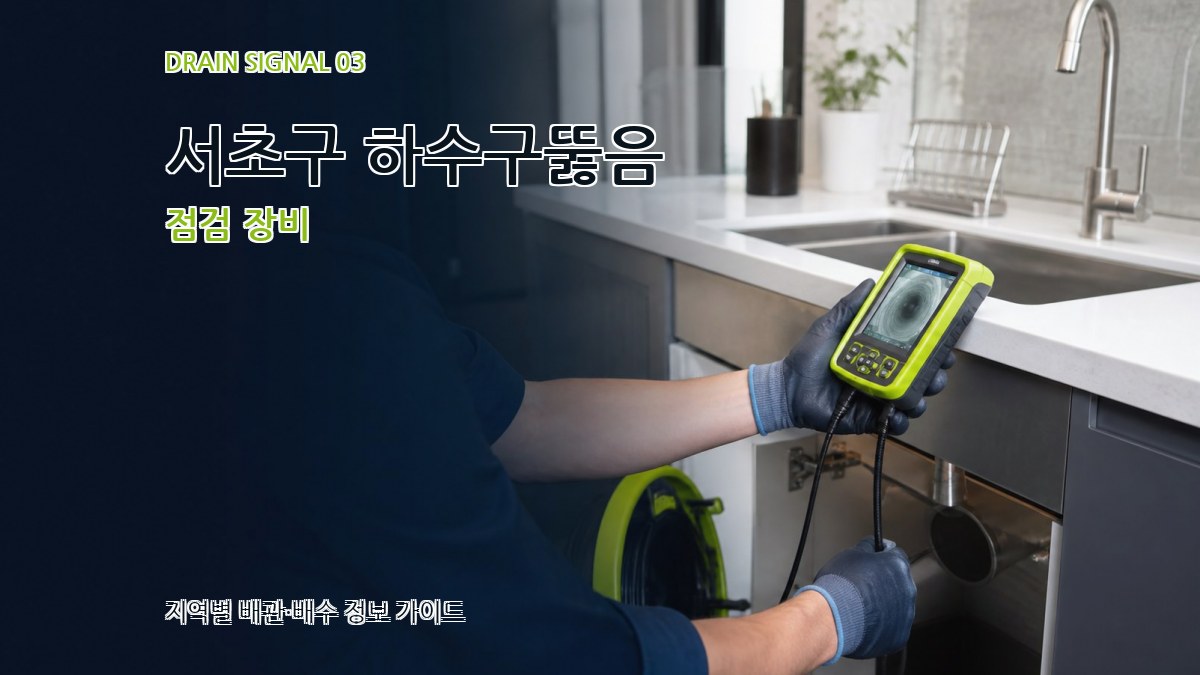 서초구 하수구뚫음 점검 장비