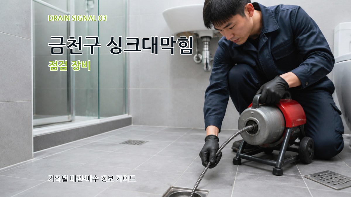 금천구 싱크대막힘 점검 장비