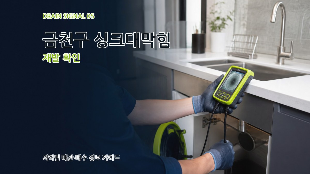 금천구 싱크대막힘 재발 확인