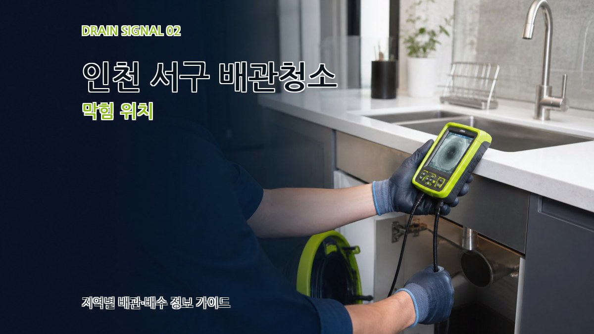 인천 서구 배관청소 막힘 위치