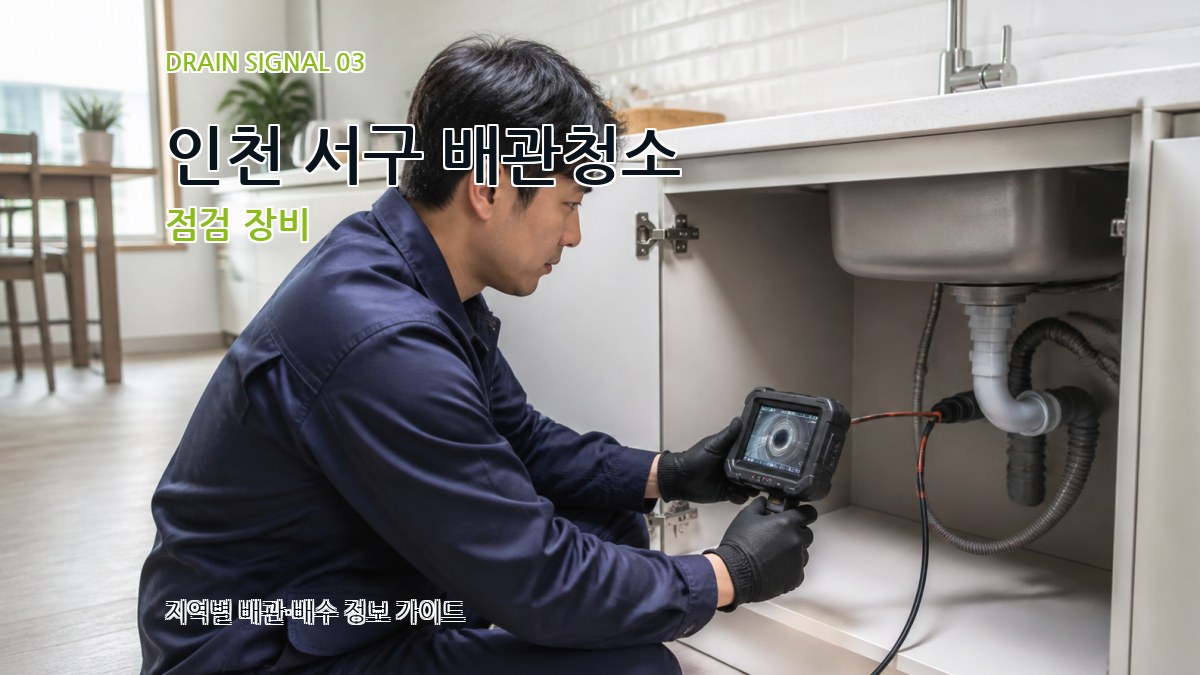 인천 서구 배관청소 점검 장비