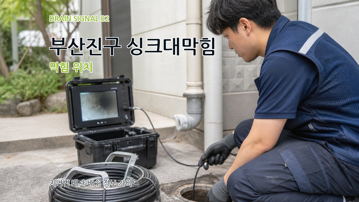 부산진구 싱크대막힘 막힘 위치