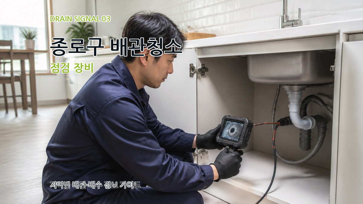 종로구 배관청소 점검 장비