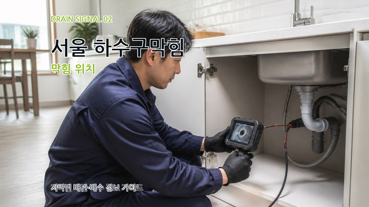 서울 하수구막힘 막힘 위치