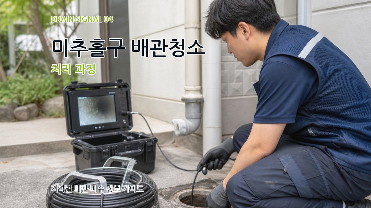 미추홀구 배관청소 처리 과정