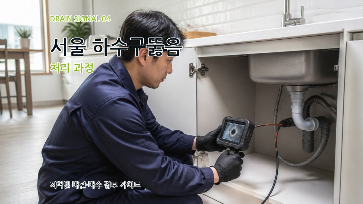 서울 하수구뚫음 처리 과정