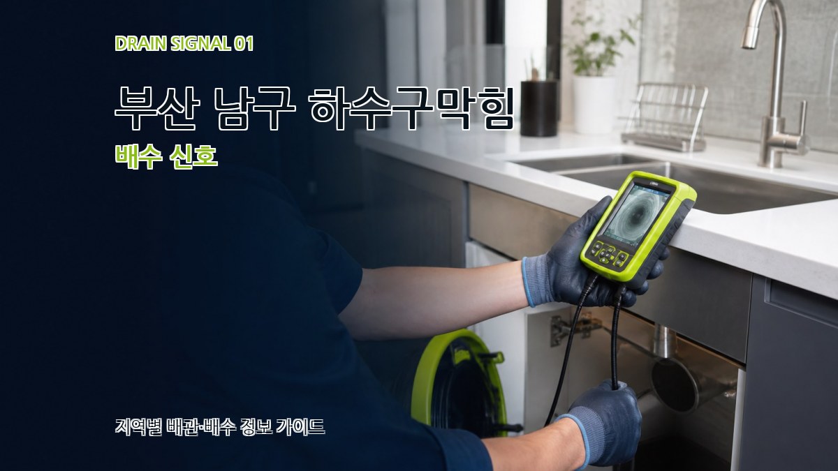 부산 남구 하수구막힘