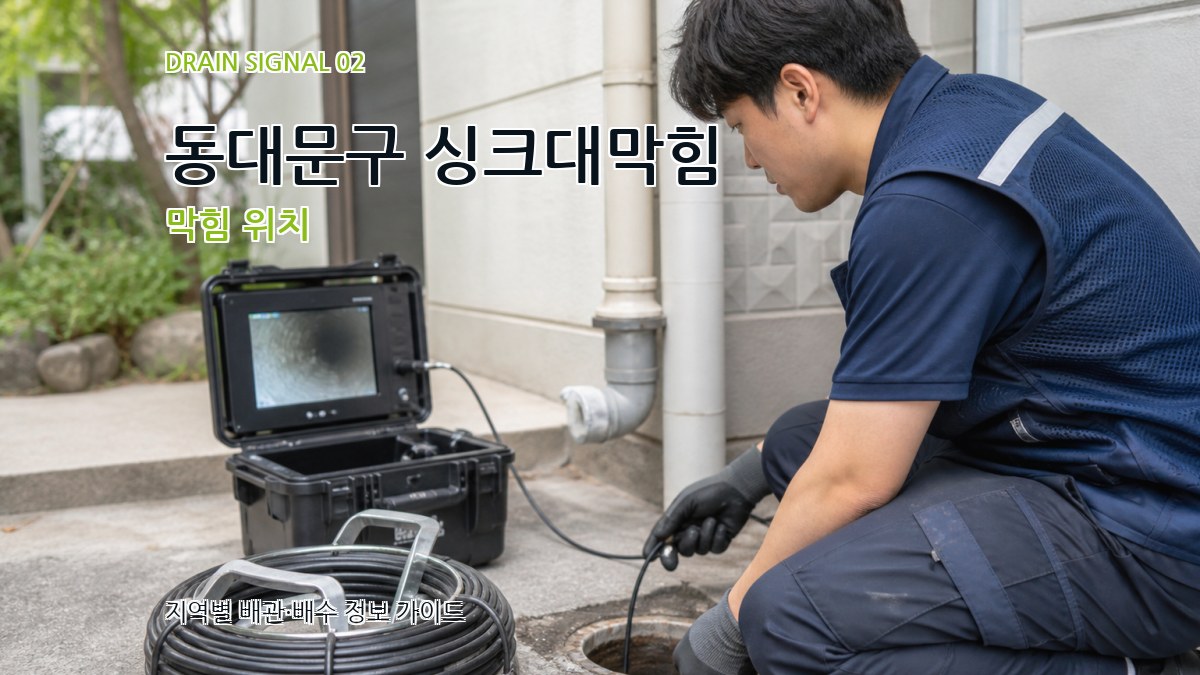 동대문구 싱크대막힘 막힘 위치