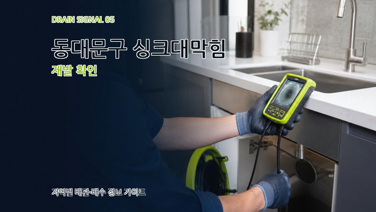 동대문구 싱크대막힘 재발 확인
