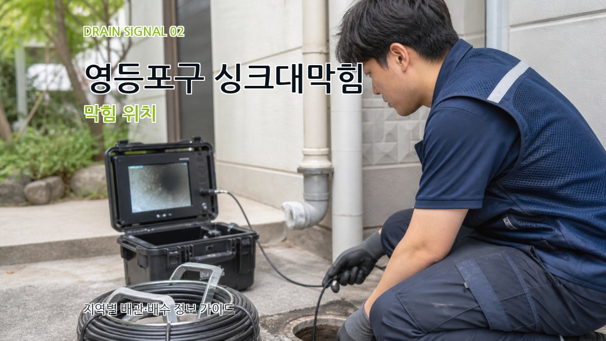 영등포구 싱크대막힘 막힘 위치