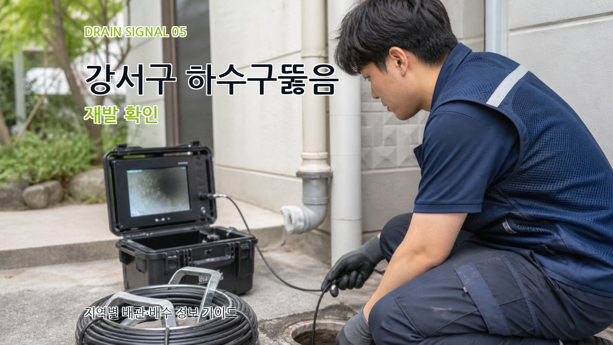 강서구 하수구뚫음 재발 확인