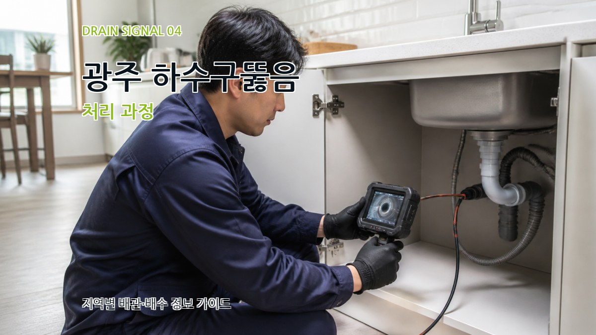 광주 하수구뚫음 처리 과정