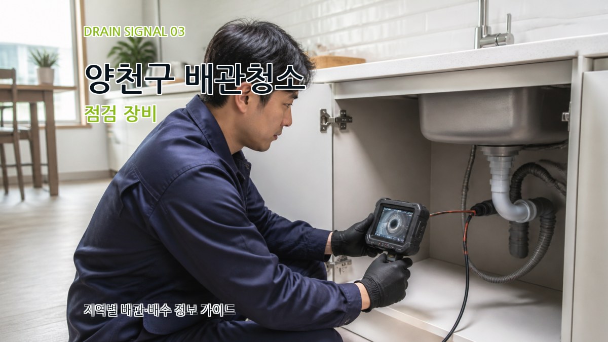 양천구 배관청소 점검 장비