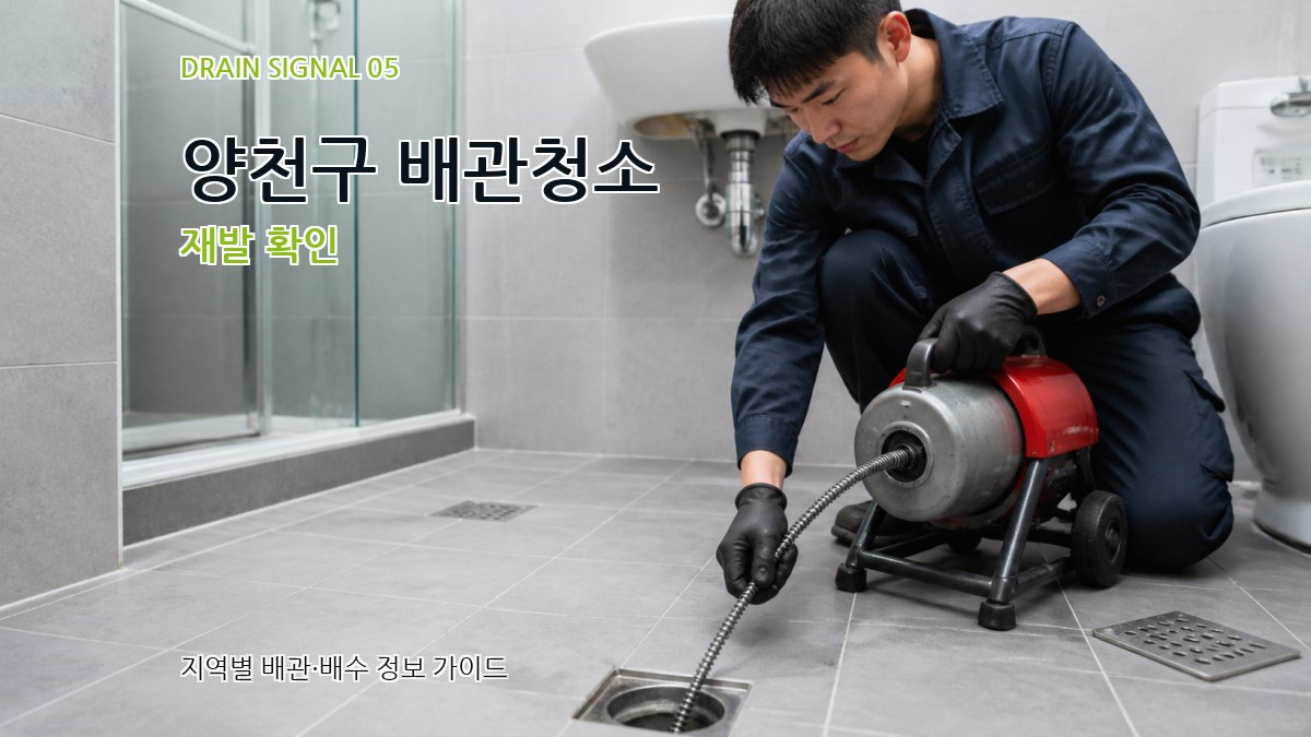 양천구 배관청소 재발 확인