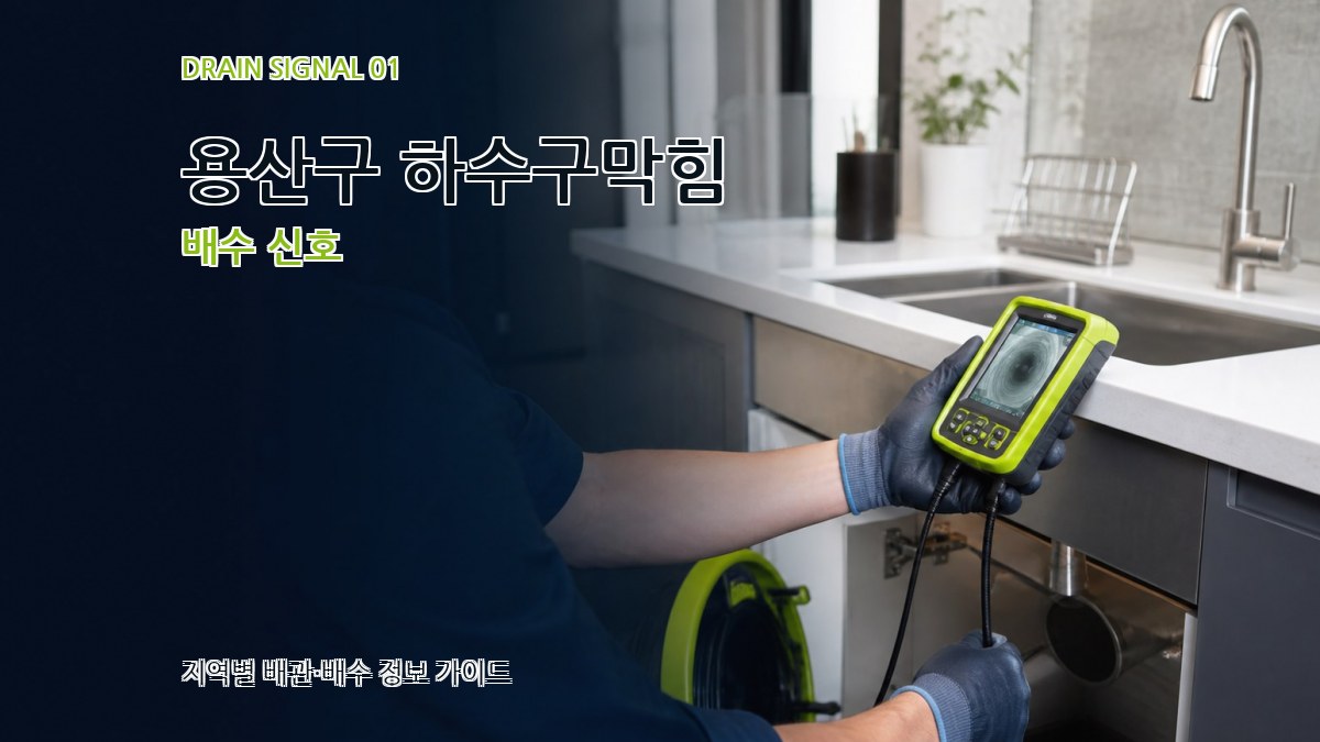용산구 하수구막힘