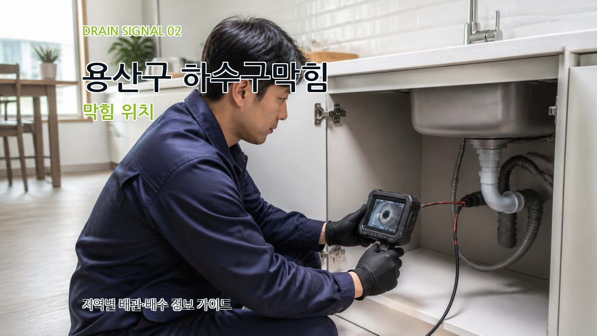 용산구 하수구막힘 막힘 위치