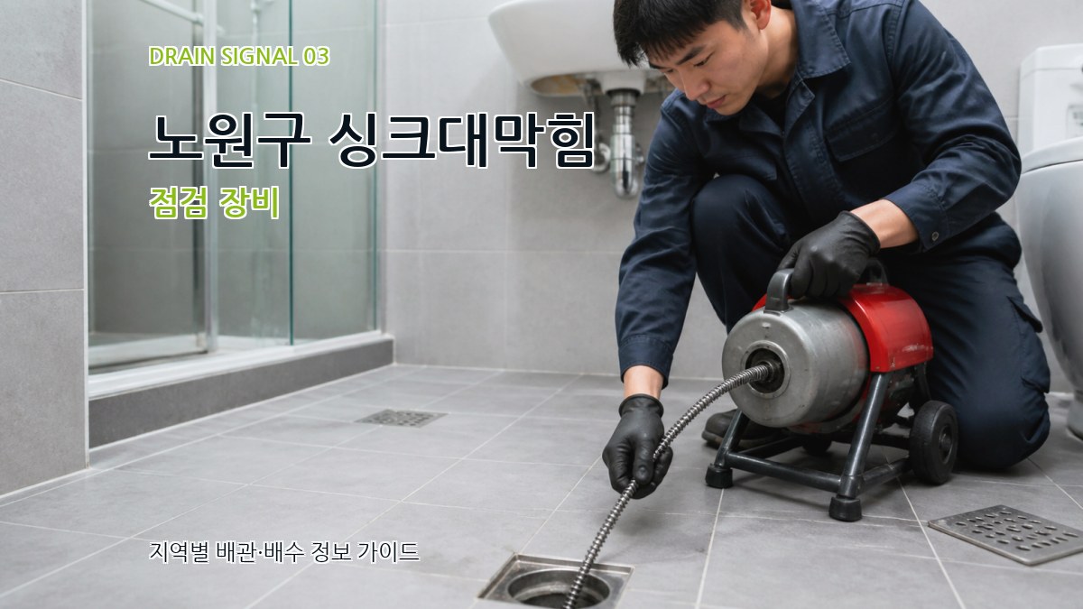 노원구 싱크대막힘 점검 장비