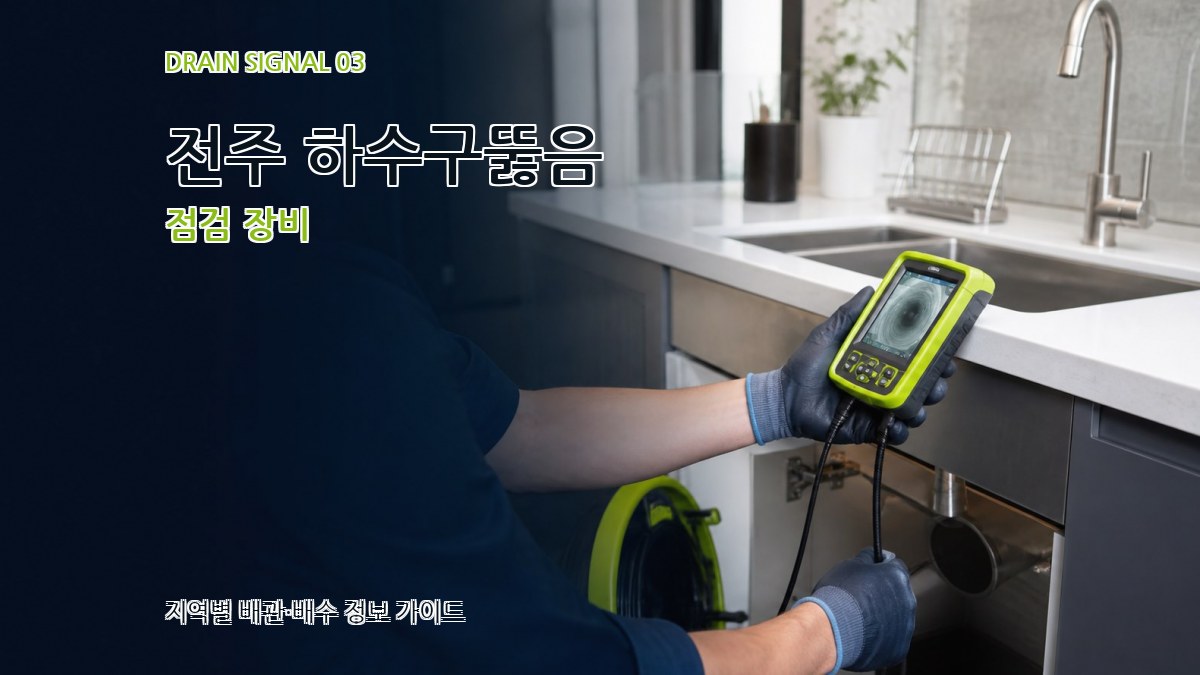 전주 하수구뚫음 점검 장비