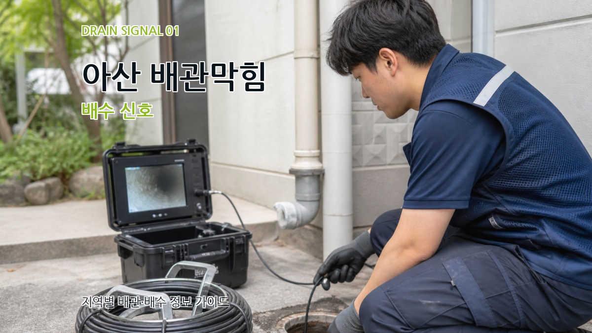 아산 배관막힘