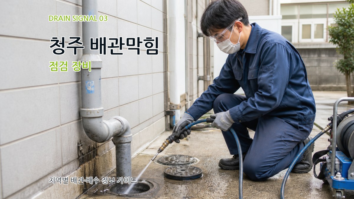 청주 배관막힘 점검 장비