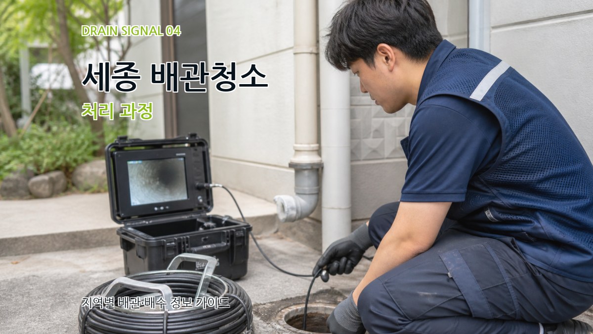 세종 배관청소 처리 과정