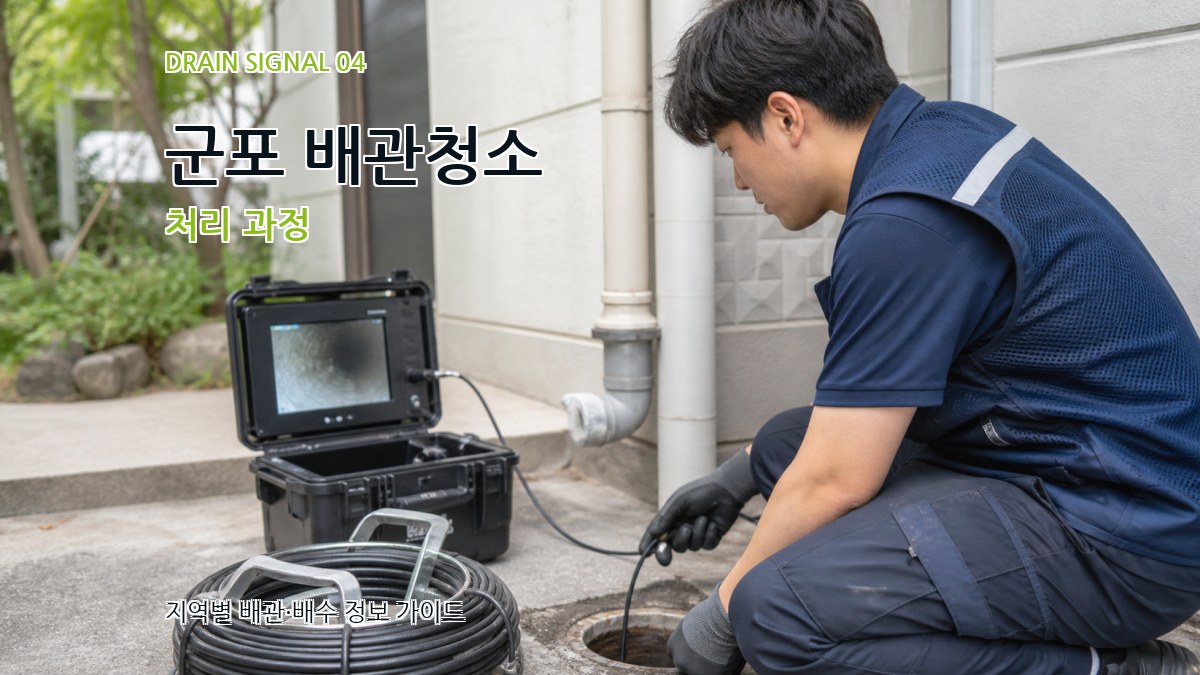 군포 배관청소 처리 과정