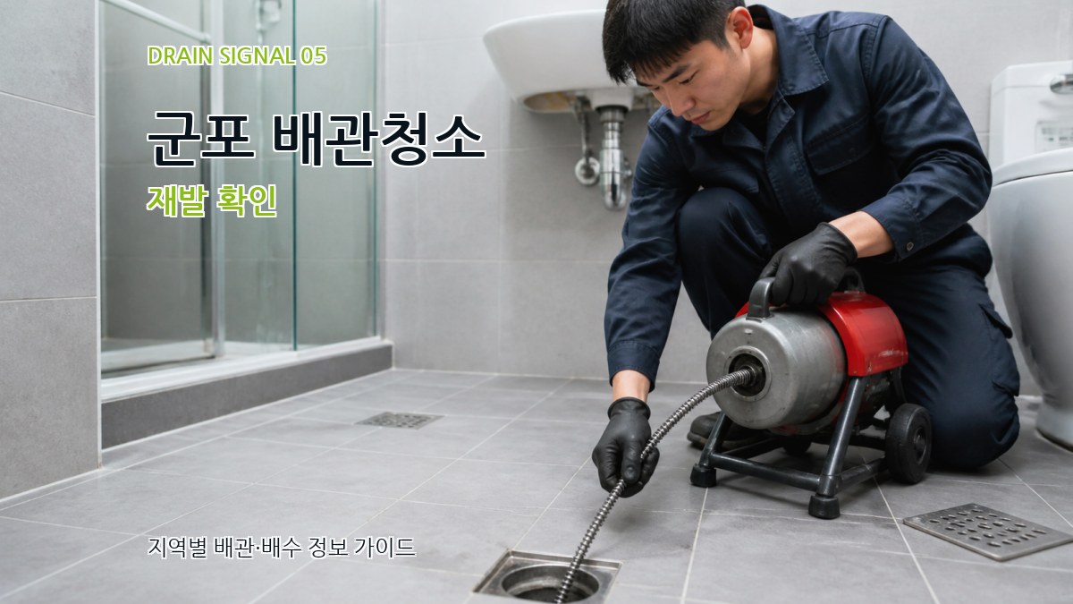 군포 배관청소 재발 확인