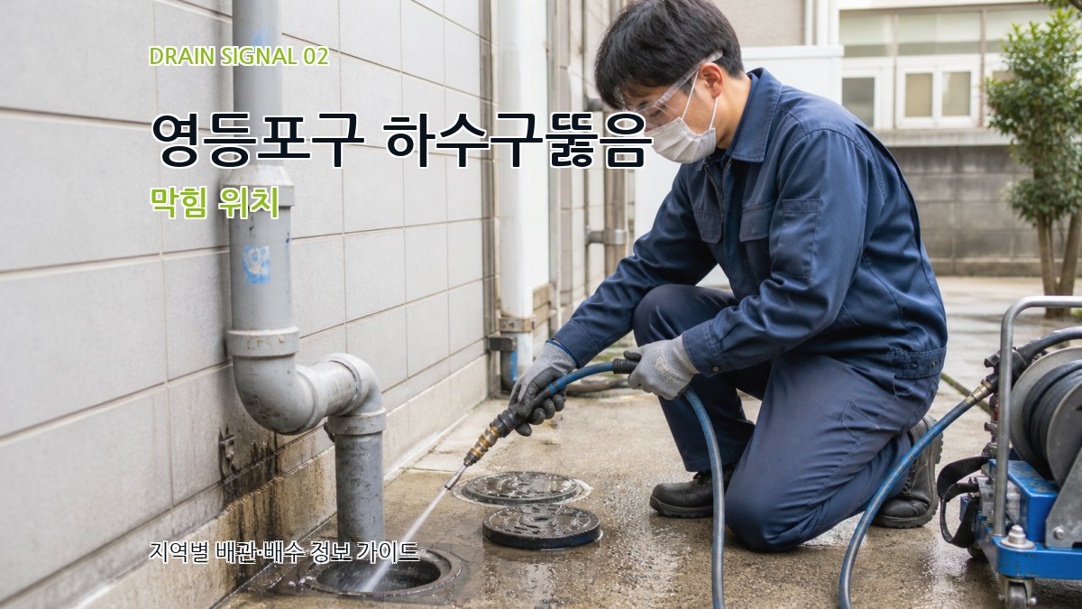 영등포구 하수구뚫음 막힘 위치
