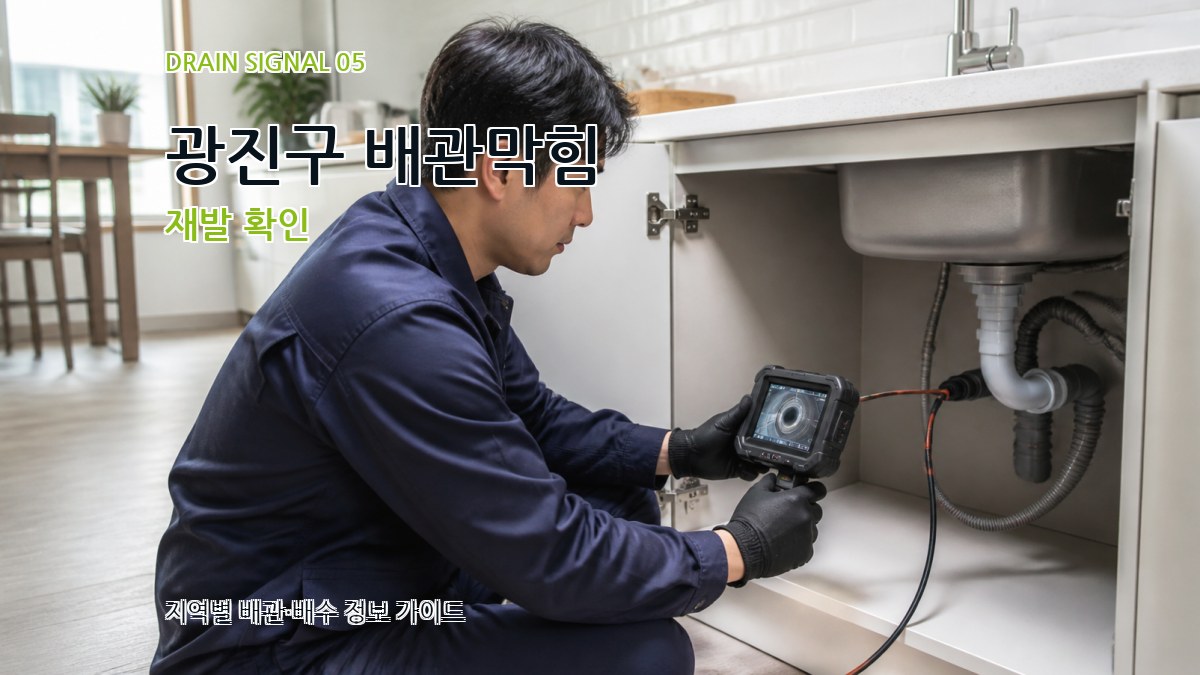광진구 배관막힘 재발 확인