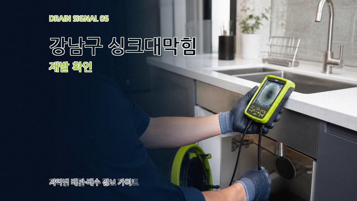 강남구 싱크대막힘 재발 확인