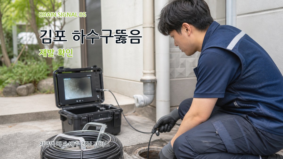 김포 하수구뚫음 재발 확인
