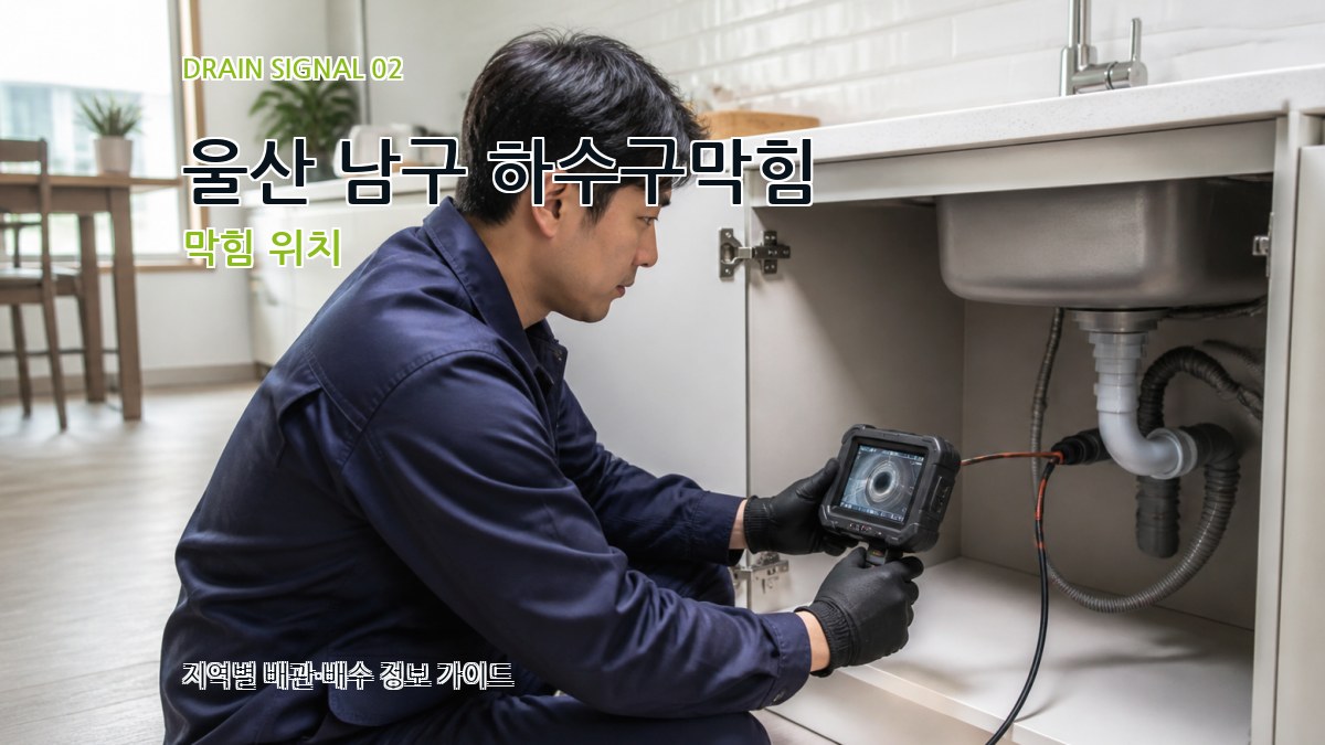 울산 남구 하수구막힘 막힘 위치