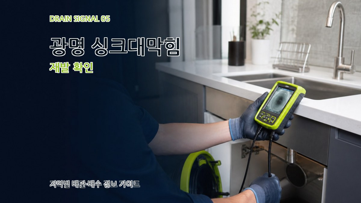 광명 싱크대막힘 재발 확인