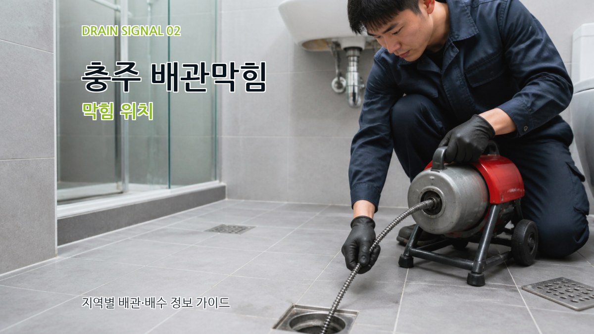 충주 배관막힘 막힘 위치