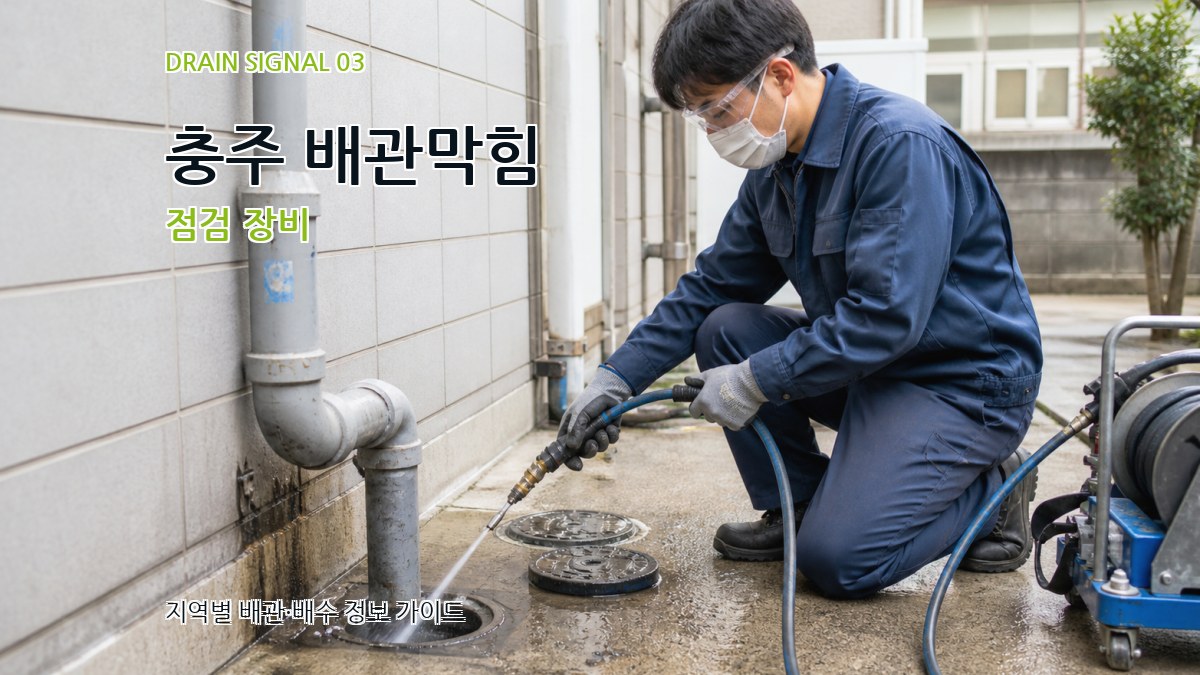 충주 배관막힘 점검 장비