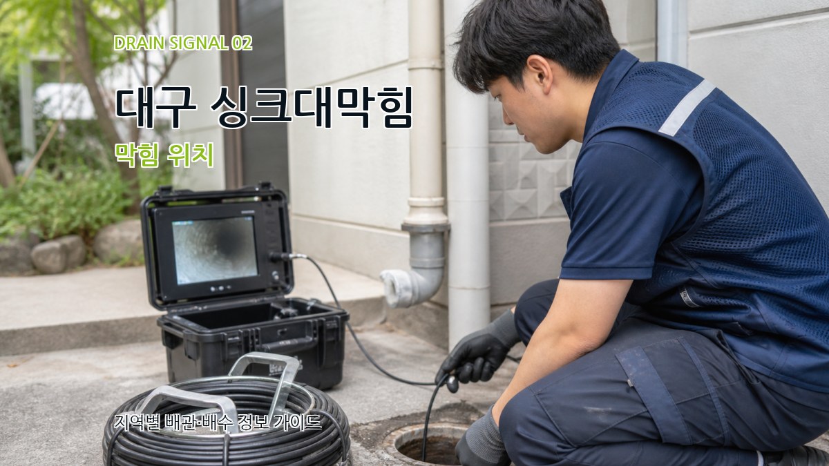 대구 싱크대막힘 막힘 위치