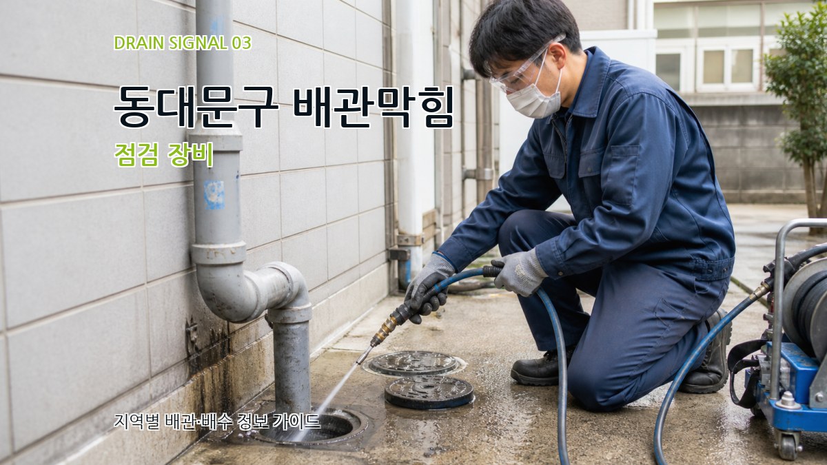 동대문구 배관막힘 점검 장비