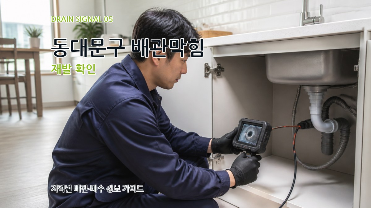 동대문구 배관막힘 재발 확인