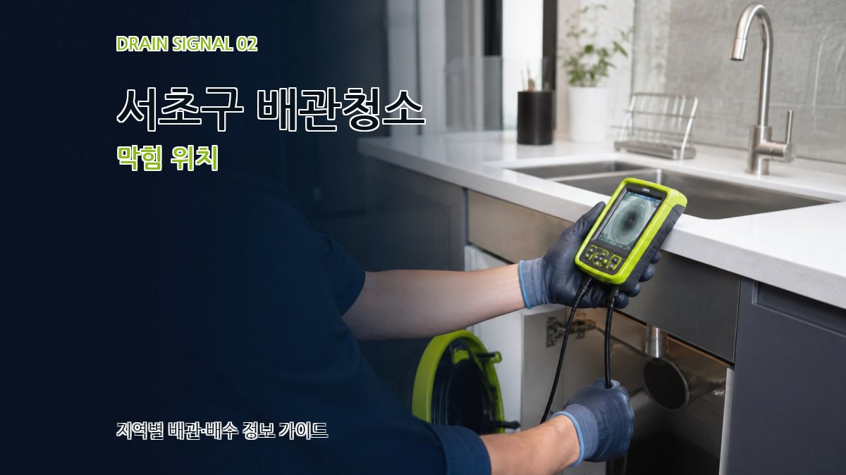 서초구 배관청소 막힘 위치