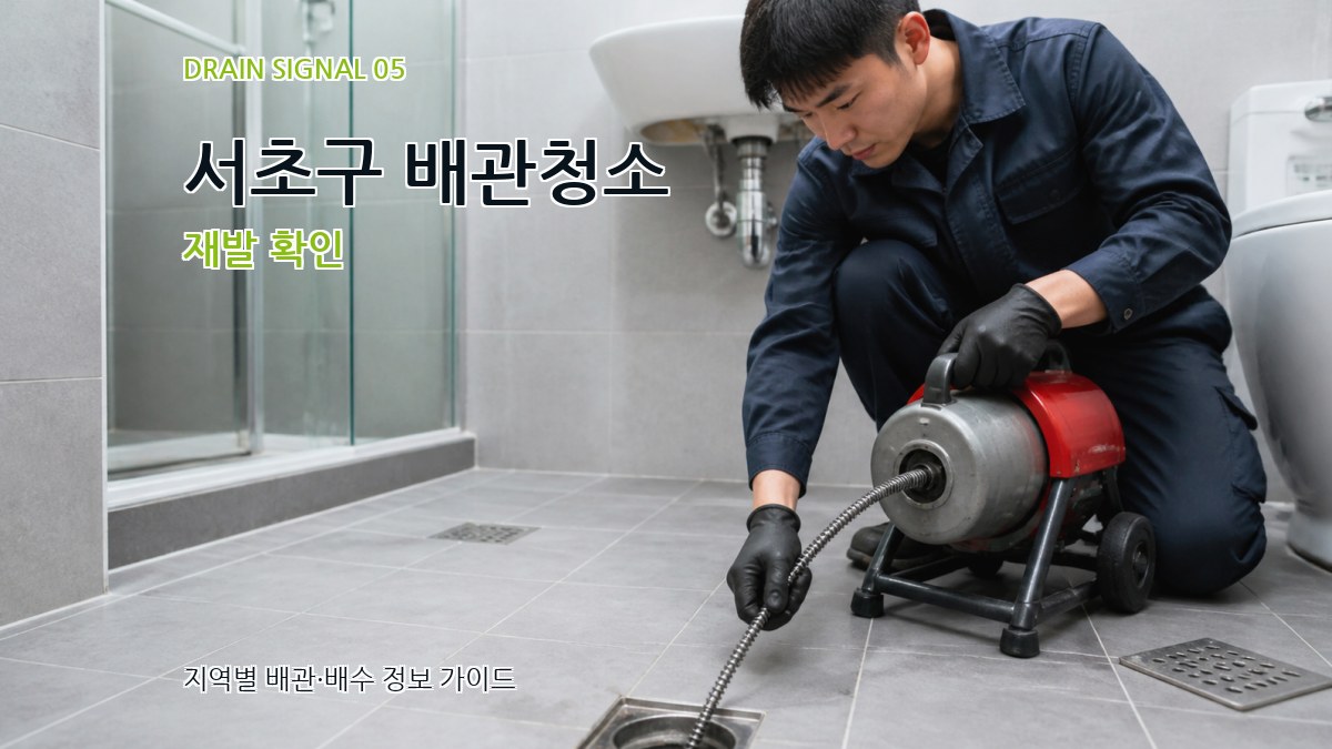 서초구 배관청소 재발 확인