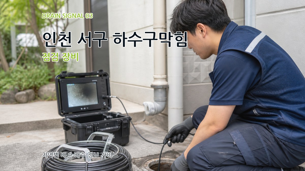 인천 서구 하수구막힘 점검 장비